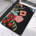 thumbnail image 4 of Comfortable 20x32 inch Floral Bathroom Rug - Machine Washable and Non-Slip Kitchen Rug - Elegant Dining and Office Room Rug, 4 of 5