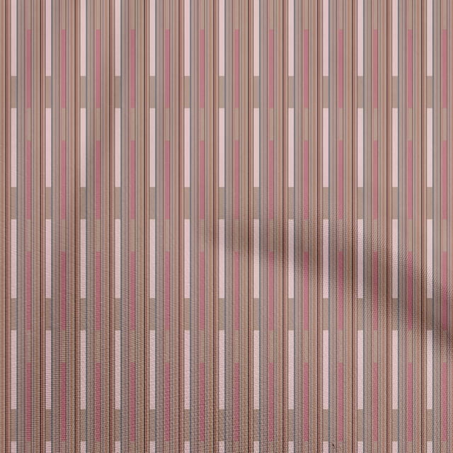oneOone Rayon Pale Pink Fabric Stripes Sewing Craft Projects Fabric Prints By Yard 56 Inch Wide-IM