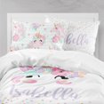 thumbnail image 1 of Juego de cama infantil personalizado Unicornio (edredón o funda nórdica), 1 of 6