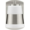 thumbnail image 5 of Haven Collection One-Light Brushed Nickel Opal Glass Luxe Industrial Bath Light, 5 of 12