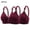 Wine, variant on Lisbinx Bras for Women Full Coverage Woman's Embroidered Glossy Comfortable Breathable Bra Underwear No Rims