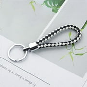 Anti-lost Key Chains Stainless Steel Car Keychain Holder Phone Number Card Keyring For Party Gift Fashion Jewelry Accessories