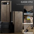 thumbnail image 6 of YEYKX Phone Case for Google Pixel 8 Pro 6.7-inch Magnetic Wallet Phone Case Protective Leather Case with Card Holder Function Shockproof Flip Case,Brown,For Google Pixel 8 Pro, 6 of 9