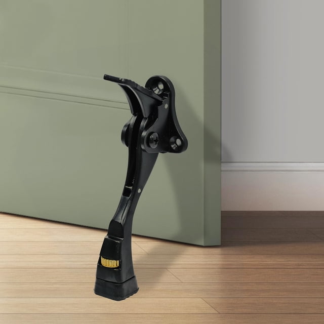 Tapón de puerta GoldPig Kickdown, 10 cm, ajustable, negro
