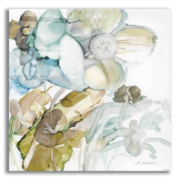 Epic Art 'Seaglass Garden 3' by Jadei Graphics, Acrylic Glass Wall Art, 12"x12"