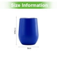 thumbnail image 2 of Taza de acero portátil, taza de acero inoxidable aislada, con forma de huevo, 2 of 5