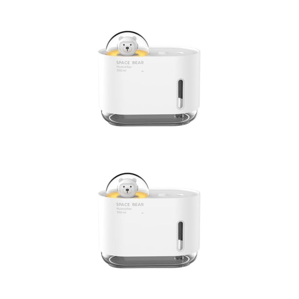 Matsuzay Mini humidificador de aire de oso de dibujos animados, luz LED, difusor de niebla fría, purificador de Aroma, humidificadores de Type2 NO2
