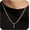 Gold-J, variant on Initial A-Z Letter Pendant Necklace for Men 18K Gold Plated Capital Initial Necklace Cuban Link Chain 4mm 20 Inch Jewelry Gift