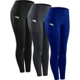 thumbnail image 3 of NELEUS Womens High Waist Running Workout Yoga Leggings with Side Pocket,Black+Gray+Blue,US Size XL, 3 of 9