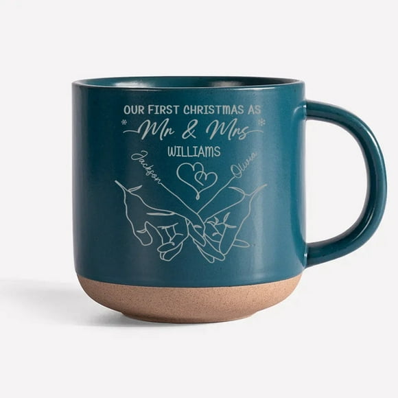 Love Is The Greatest Gift Of All - Couple Personalized Custom Pottery Mug -
