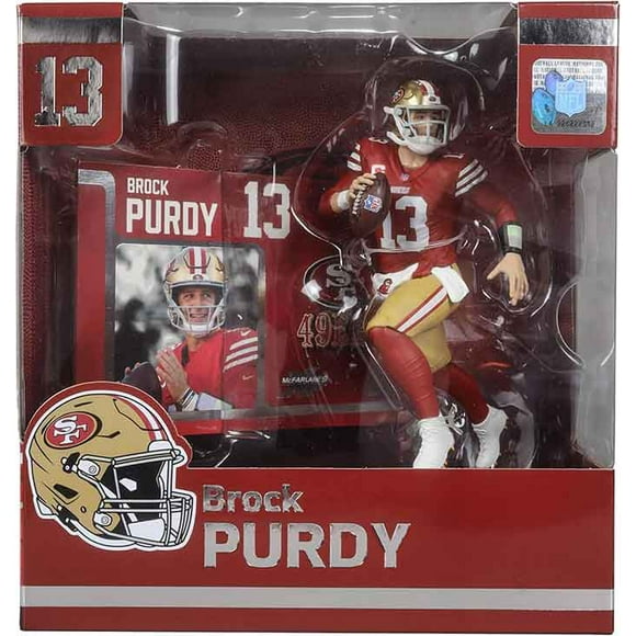 NFL Football SportsPicks 7 Inch Static Figure - Brock Purdy Red Jersey