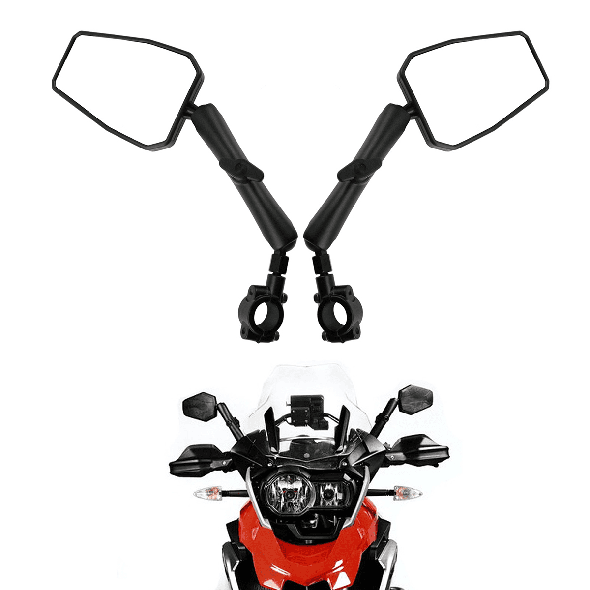 CYCLESPEED Rétroviseur de vélo, Miroirs De Vélo, rétroviseur de vélo rotatif à 360 ° pliable