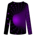 thumbnail image 5 of ICHUANYI Liquidación Blusa clásica de manga larga con cuello redondo y estampado degradado para mujer ICHUANYI WER202308252124, 5 of 5