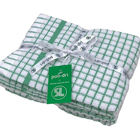 

Samuel Lamont Poli-Dri 3-Piece Famous Kitchen Tea Towel Set 100% Cotton Ultra Absorbent