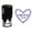 Violet, variant on Printtoo Custom Round Wedding Invitation Heart Wreath Save The Date Self Inking Rubber Stamp Gift Idea-Violet