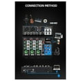 thumbnail image 2 of AF4 Mixing Console Analog Consoles Combined with Digital Sound Cards Bluetooth Usb Playback 4 Channel Audio Input US Plug, 2 of 5