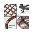 thumbnail image 3 of Ourlova Outdoor Storage Basket. Patio and Poolside Storage Box. PE Rattan Pool Caddy With Rolling Wheels For Pool. Floaties. Patio. Beach-Sturdy and Movable, 3 of 6