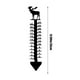 thumbnail image 3 of Snow Gauge Snow Measuring Stick Outdoor Measuring Gauge Winter Iron Art Snow Gauge Inches Christmas Decorations Outdoor Yard Stake, 3 of 6