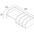 thumbnail image 4 of Scranton & Co Furniture Key West Desktop Organizer in Bing Cherry, 4 of 5