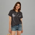 thumbnail image 3 of Dandelion Print Women's T Shirts Cute Graphic Tees Short Sleeve Summer Cotton Tops, 3 of 6