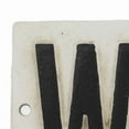 thumbnail image 4 of 4 Inch Metal Frame Wall Sign, WC Typography, Black and White- Saltoro Sherpi, 4 of 5