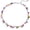 Silver Color, variant on Colorful Rainbow Crystal Necklace, Multicolor CZ Chain Choker Dainty Cubic Zirconia Jewelry Sparkly Rhinestone CZ Necklace for Women[w9756]