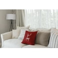 thumbnail image 4 of 20" x 20" Simply Daisy Fancy Holiday Reindeer Polyester Accent Pillow, Muted Red (1 Count), 4 of 4