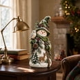 thumbnail image 6 of Christmas Tabletop Snowman Statue, Decorative Holiday Figurine for Mantel, Shelf and Indoor Winter Home Decor, 6 of 7