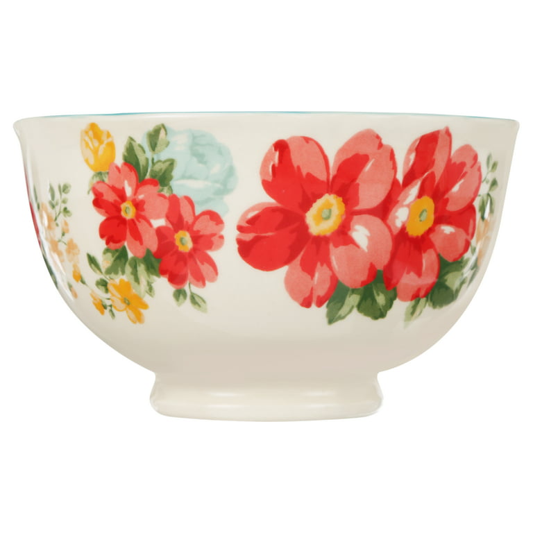  The Pioneer Woman Vintage Floral 6 Footed Bowl Set