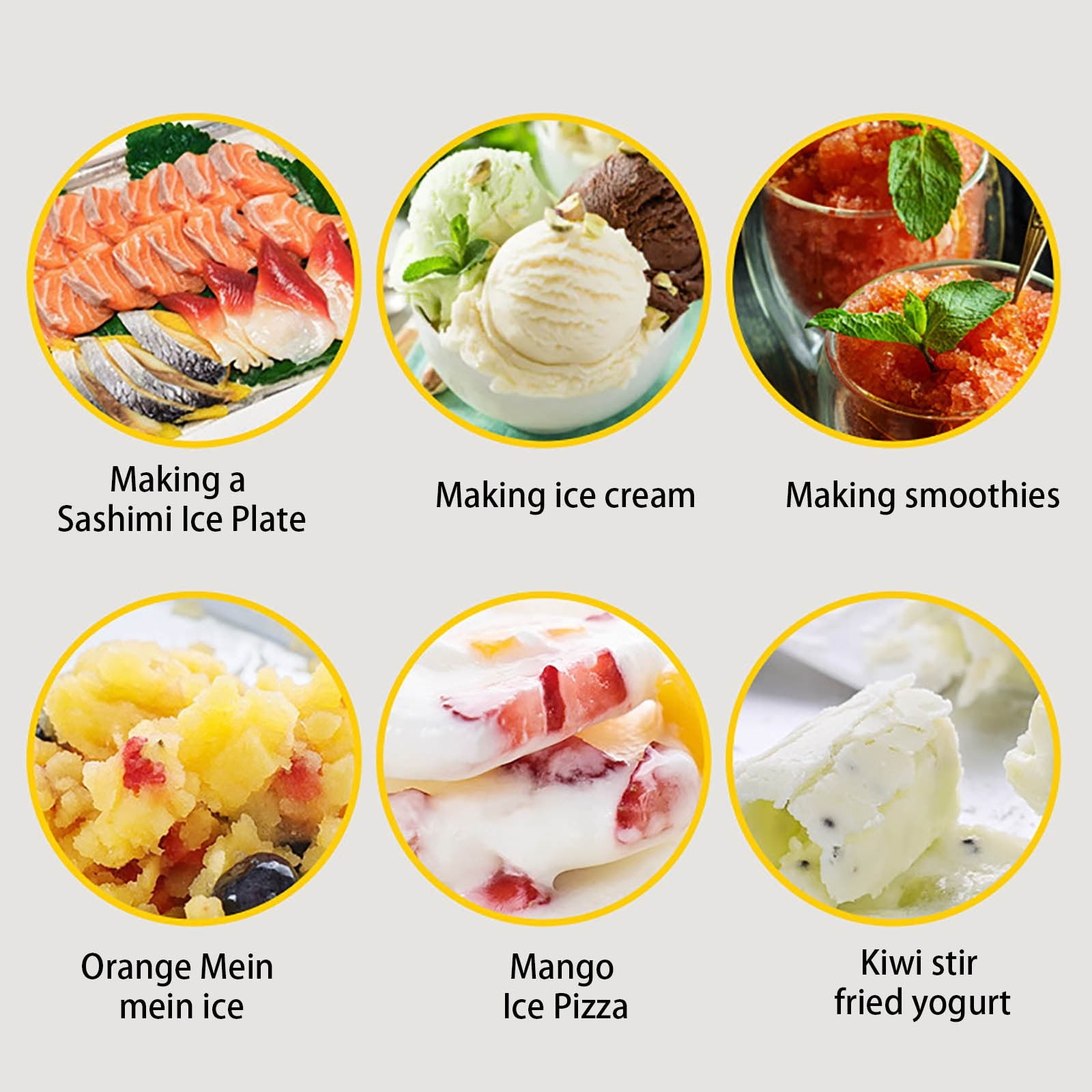 304 Stainless Steel Homemade Stir Fry Ice Maker Stir Fry Ice Tray Multi-purpose Stir Fry Yogurt Stir Fry Ice Cream And Stir Fry Ice Maker