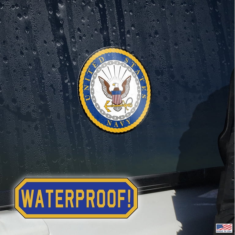 U.S. Navy Military Vinyl Decal – America Pride Window Sticker For Cars, Trucks, Vans