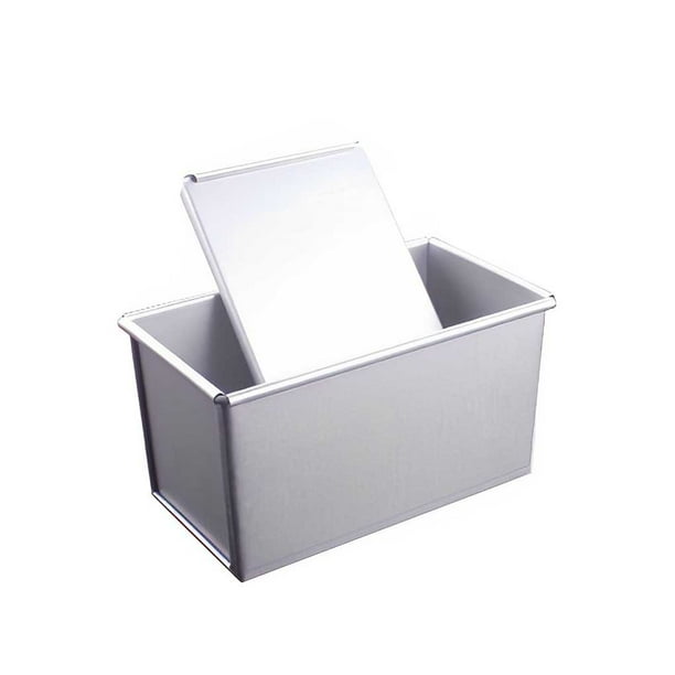 Naiovety Caja para tostadas, molde para pastel de horno de pan con tapa, herramienta para hornear, capacidad para pan, revestimiento Herramientas y accesorios para hornear 450g