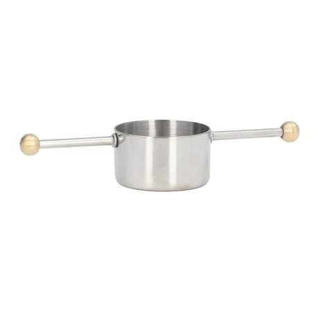 YAHHU Stainless Steel Measuring Cup Multipurpose Double Ball Bartending Double Jigger for Home Bar Cocktail Wine Syrup Measure Cup Essential Mixology Gadget Silver
