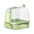 thumbnail image 2 of GeBuSn Automatic Bird Baths For Cage – Indoor Bath With Bird Cage Accessory For Pet Birds Conure Budgies Lovebird (Green), 2 of 5