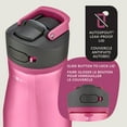 thumbnail image 2 of Contigo Ashland 2.0 Leak-Proof Water Bottle with Straw and Carry Handle, BPA-Free, Dishwasher Safe, Azalea, 2 of 6