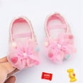 thumbnail image 3 of Baby Girls Ballet Dress Shoes - Mary Jane Soft Sole Bowknot Toddler Moccasins, 3 of 9