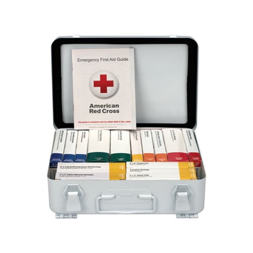 Unitized ANSI Compliant Class A Type III First Aid Kit for 25 People 16 Units