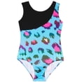 thumbnail image 6 of WIBACKER Gymnastics & Dance Ballet Leotard for Girls Sparkly Activewear One Piece Tumbling Outfit - Blue Spots, 6 of 8