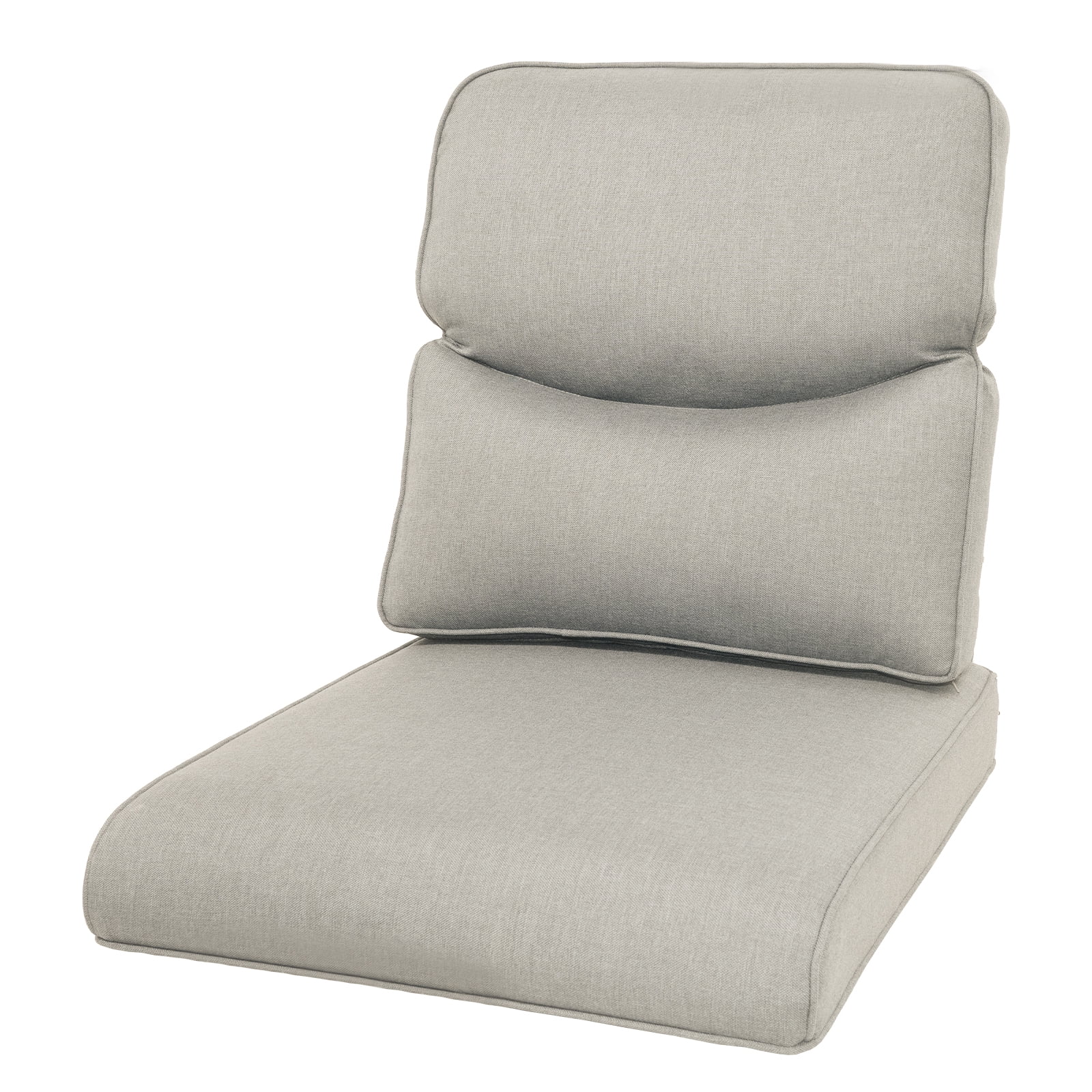 Terraloom 4-Piece Deep Seat Cushion Set, 22 x 25, Water Repellant, Fade Resistant, Deep Seat Bottom and Back Cushion for Chair, Sofa, and Couch