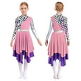 thumbnail image 5 of Zaldita Kids Girls Liturgical Praise Dance Dress Camouflage Print Long Sleeve Worship Lyrical Church Robe Dancewear Pink 10, 5 of 6