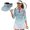 Starfish Beach, variant on Garronmavis Daisy Women's Golf Shirt and Sun Visor Hat Set Quarter Zip Golf Shirts for Women 4-Way Stretch Suitable for Golf Enthusiasts Soft and Comfortable Breathable Fabric