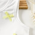 thumbnail image 6 of KPOPLK Toddler Girl Clothes Infant Summer Outfits Baby Ruffle Tank Top Loose Short Sleeveless Kid Baby Girls' Clothing(2-3 Years,Yellow), 6 of 8