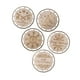 thumbnail image 4 of 6 adornos navideños de macramé, manualidades de madera, discos redondos para bodas y fiestas. Conjunto F, 4 of 9