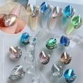 thumbnail image 2 of UDIYO Nail Decoration High Durability Shiny Surface Bright Color Sparkling Wide Application Decorative Exquisite Shining Faux Crystal Fingernail Decoration Charm Nail Supplies, 2 of 7