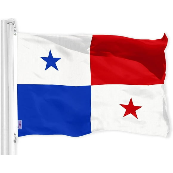 Panama Flag 3x5 Ft LiteWeave Pro Series Printed 150D Polyester Country Flag, Indoor/Outdoor, Vibrant Colors, Brass Grommets, Thicker and More Durable Than 100D 75D Polyester_Special Gift