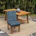 thumbnail image 2 of ARDEN 4-Pack earthFIBER Outdoor Patio Dining Chair Cushion, 20x44, Rain-Proof Seat Pad, Fade-Resistant Outdoor Cushion Sapphire Blue Ridge Paisley, 2 of 10