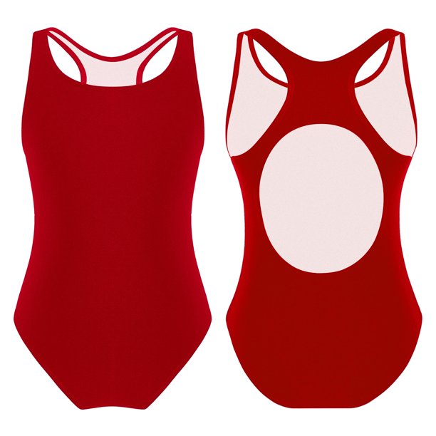 MSemis Kids Girls One Piece Sleeveless Rashguards Swimwear
