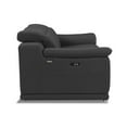 thumbnail image 6 of Titan Furnishings Genuine Italian Leather Power Reclining Loveseat in Dark Gray, 6 of 10