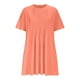thumbnail image 5 of Vestido de Verano de Manga Corta para la Impresión de las Mujeres Diseño de Cuello Redondo, Vestido Casual de Poliéster Ligero, 5 of 9