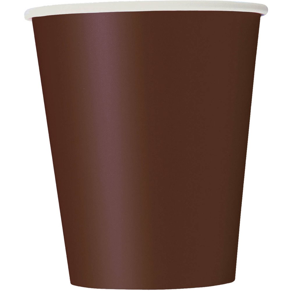 Paper Cups, 9 oz, Brown, 14ct